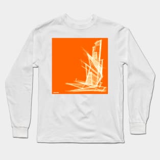 architectural sketch the orange house building ecopop Long Sleeve T-Shirt